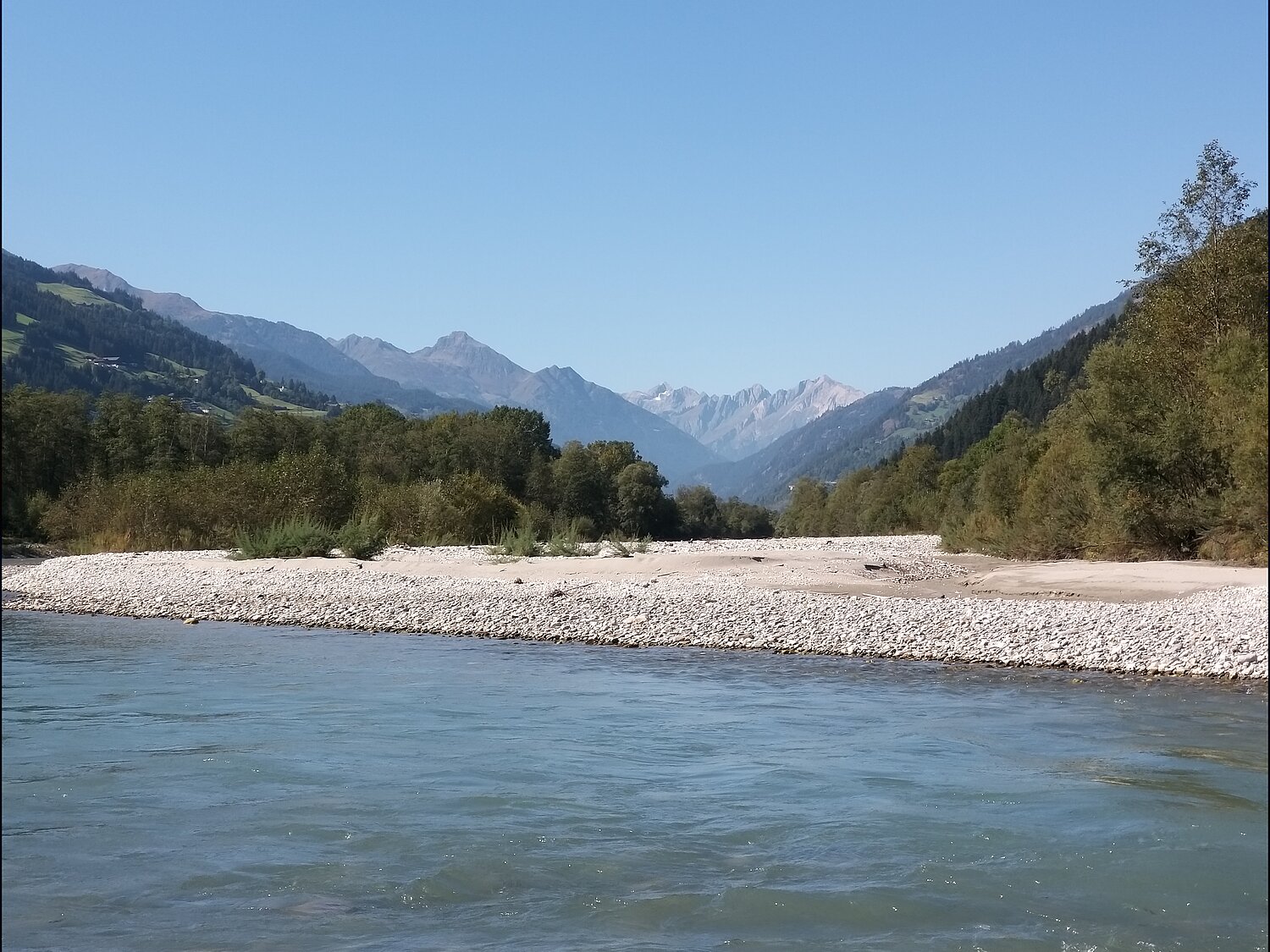 Auenobjekt "Oberlienz Isel (TIR_014)" Auenobjekt an der Isel.